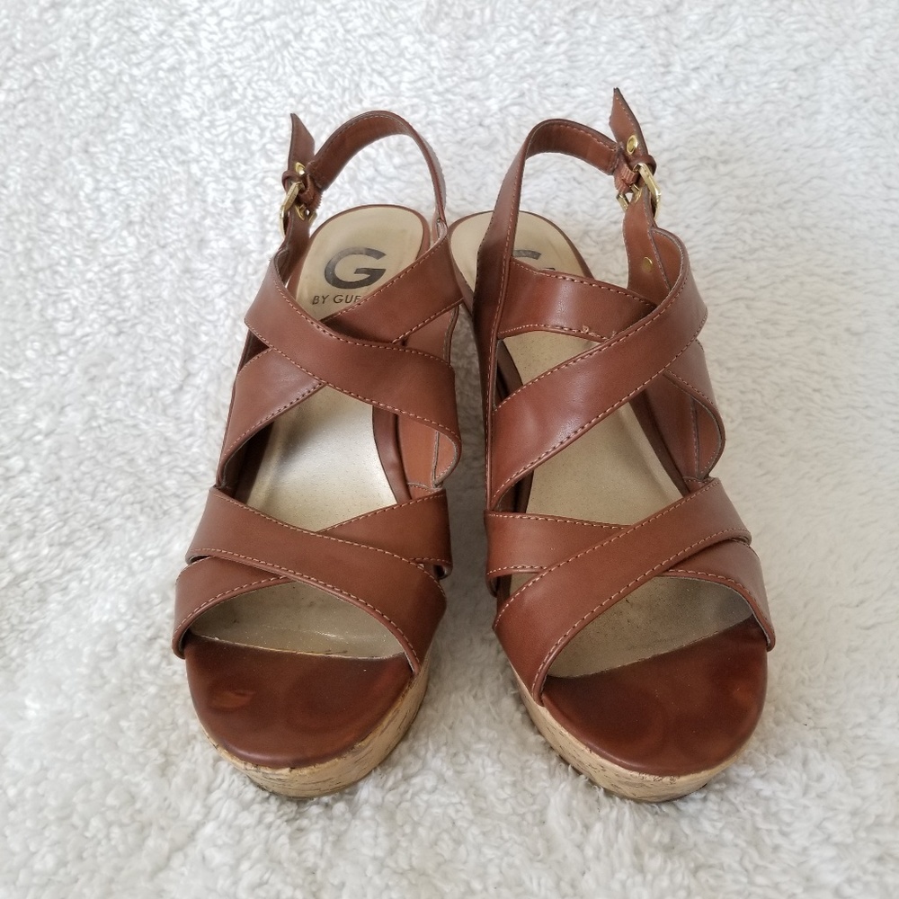 G by Guess Brown Wedges